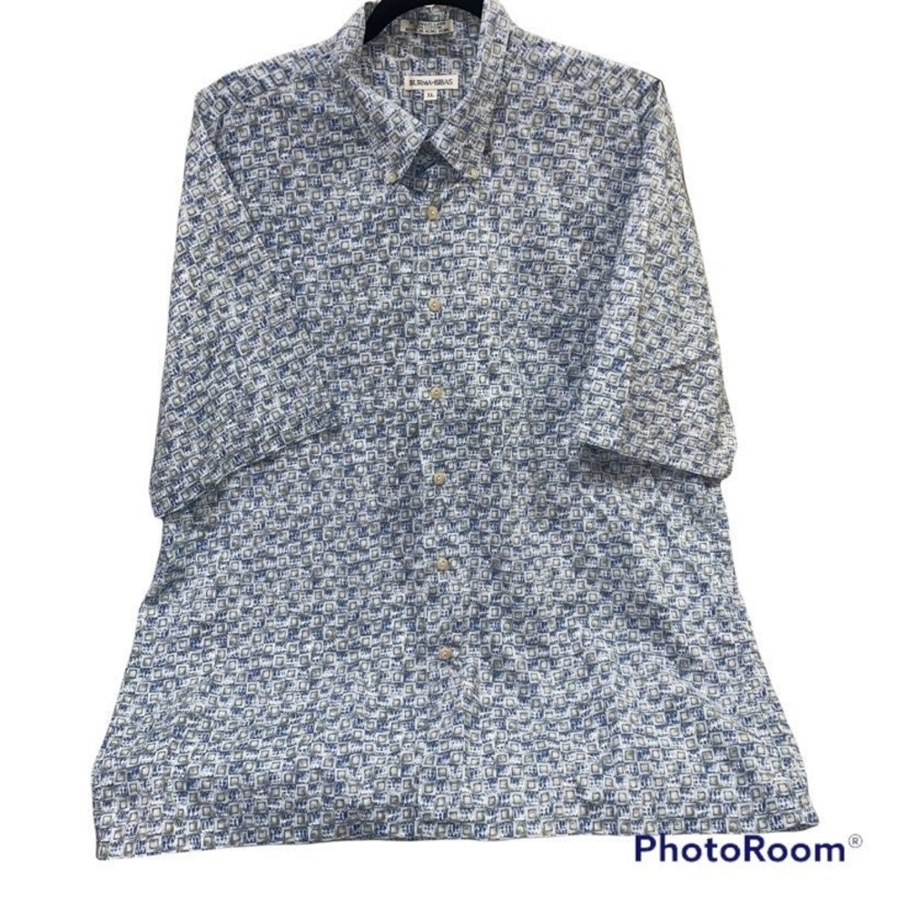 Burma Bibas 60 Single Lawn size XL s/s button down